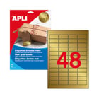 Etiquetas 045,7x021,2mm 20Fls A4 Dourado Apli 960un - APLI APL14886
