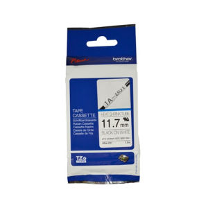 Fita tubo termo retrátil. Texto preto sobre fundo branco. Largura: 11,7 mm. Comprimento: 1,5 m Cabo recomendado: Ø 3,6mm a 7mm - Brother HSE231