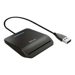 Leitor de BI eletrónico Trust Primo Smartcard 3.0 - USB 2.0 - Cabo de 1 m - Preto - Trust 23890