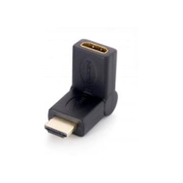 Equip Adaptador dobrável HDMI tipo A macho para HDMI tipo A fêmea - Conectores banhados a ouro - Equip 118911