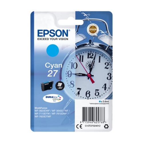 Epson T2702 (27) Tinteiro original Cyan - C13T27024012 - Epson C13T27024012