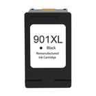 Cartucho de tinta preto remanufaturado HP 901XL - Substitui CC653AE/CC654AE - HP HI-901XLBK