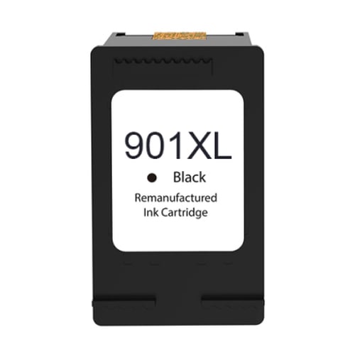 Cartucho de tinta preto remanufaturado HP 901XL - Substitui CC653AE/CC654AE - HP HI-901XLBK