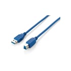 Equipar Cabo USB-A Macho para USB-B Macho 3.0 - Niquelado - Comprimento 3 m. - Equip 128293