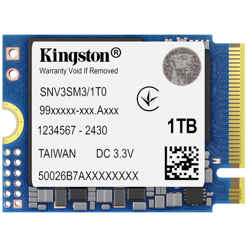 KINGSTON SSD 1TB NV3 M2 2230 PCIE 4.0 NVME - Kingston SNV3SM3/1T0