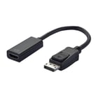 EWENT ADAPTADOR DISPLAYPORT HDMI M/F W/INTERLOCK DP 1.1A COMPATIBLE 0.15MT - Ewent EC1455