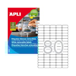 Etiquetas Removiveis 35,6x16,9mm 25 Folhas A4 2000un - APLI APL10199