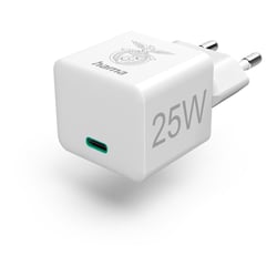 Carregador USB-C PD/QC 25W Rápido Benfica Branco - Hama HAM211244