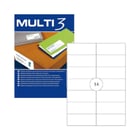 Etiquetas 105x042,4mm 100Fls A4 Multi3 1400un - Multi3 APL04710