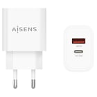 Aisens Cargador 20W - 1xUSB-C PD3.0 - 1xUSB-A QC3.0 - Color Blanco - Aisens A110-0681
