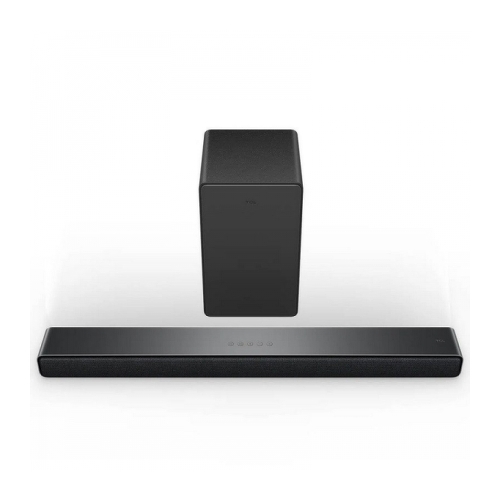 Barra de som TCL P733WE com subwoofer sem fios de 110 W - Saída de áudio de 3.1 canais - Bluetooth 5.2, som 3D, DTS Virtual X, Dolby Digital Plus - Cor preta - TCL P733WE