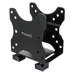 Suporte para mini PC VESA da Tooq - 4 opções de montagem - Peso máximo 5 kg - VESA 100x100 - Preto - Tooq TCCH0001-B