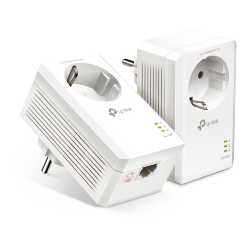 Kit inicial TP-Link AV1000 Gigabit Powerline AV1000 com Token incorporado - KIT TP-Link TL-PA7017P
