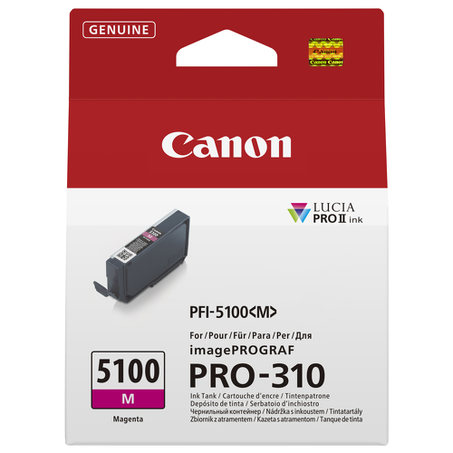 CANON PFI-5100 SERIES MAGENTA INK TANK - Canon 6954C001
