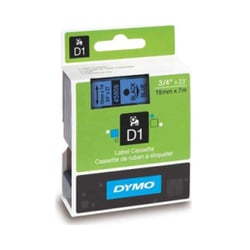 Fita Gravacao Dymo 19mmX7m Texto Preto / Fundo Azul (45806) - Dymo 12745806