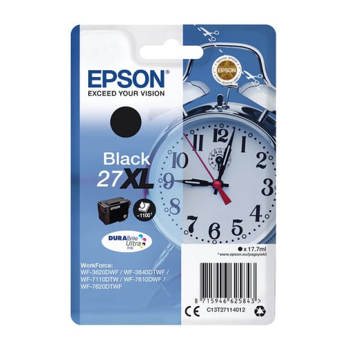 EPSON TINTEIRO PRETO 27XL WF-3620-40/WF-7110-7610-7620 - Epson C13T27114022