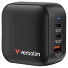 VERBATIM CARREGADOR MINI GAN 70W 2x USB-C 1x USB-A BLACK - Verbatim 32229