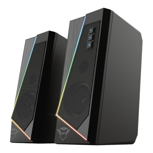 Colunas de som Trust Gaming GXT 609 Zoxa USB 2.0 12W - Iluminação LED RGB - Coluna de som de 40 mm - Preto - Trust 24070