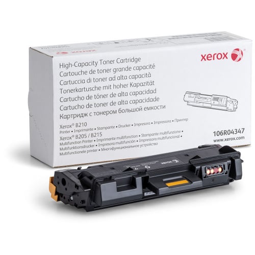 Xerox B210/B205/B215 Cartucho de Toner Preto de Alta Capacidade (3000 pág.) - Xerox 106R04347
