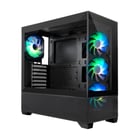 Caixa Coolbox GA250 Vision Tower ATX, Micro ATX, Mini-ITX - Vidro temperado à frente e ao lado - Tamanho do disco rígido 2,5", 3,5" - USB-A 3.0, USB-C e áudio - 4 ventoinhas ARGB de 120 mm - Arrefecimento por líquido - Suporta arrefecimento por líquido - Coolbox 303627