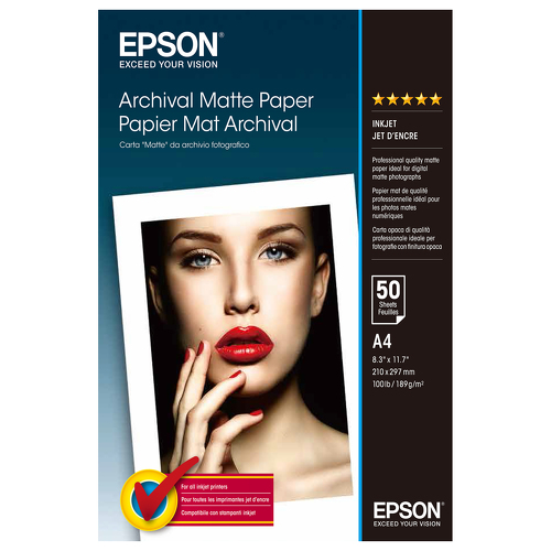 EPSON Archival Matte Photo S041342 A4 50 coli 192g/mp - Epson C13S041342