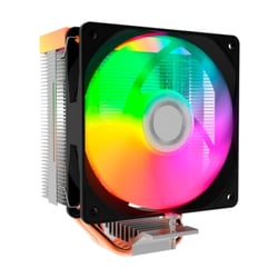 Coolbox Infinite Air120 Disipador Multizocalo - Iluminacion ARGB - Ventilador 120mm - Velocidad Max. 1800rpm - Color Negro - Coolbox COO-VCPU-4-ARB