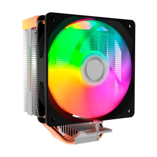 Coolbox Infinite Air120 Disipador Multizocalo - Iluminacion ARGB - Ventilador 120mm - Velocidad Max. 1800rpm - Color Negro - Coolbox COO-VCPU-4-ARB