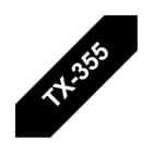 Fita Laminada 24mmx15mts Fundo Preto / Texto Branco - Brother BROTX355