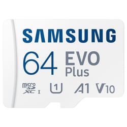 MicroSD SAMSUNG 64GB Evo Plus UHS-I SDHC U1 V10 A1 c/adaptador - Samsung MB-MC64SA/EU