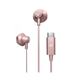 Energy Sistem Auriculares de Boton - Sonido HD - Conexion Tipo C - Microfono Integrado - Control de Reproduccion - Cable 120 cm - Packaging Reciclado - Color Rosa - Energy Sistem 298717