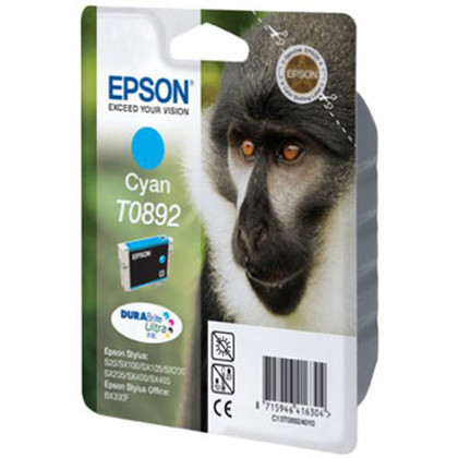 Epson Monkey Tinteiro Cyan T0892 Tinta DURABrite Ultra - Epson C13T08924020