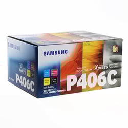 Samsung CLP360/CLX3305 Pack de 4 Cartuchos de Toner Originales - CLT-P406C/SU375A - Samsung SU375A