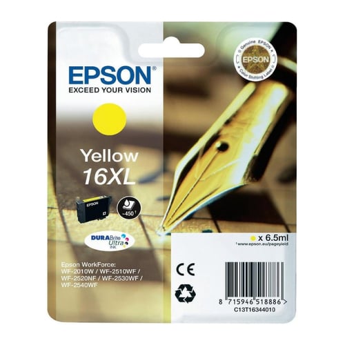 EPSON TINTEIRO AMARELO 16XL DURABRITE ULTRA - Epson C13T16344022