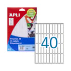 Etiquetas 013x050mm 15Fls A5 01863 Apli 600un - APLI APL01863