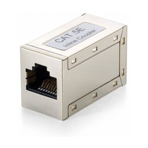 EQUIP UNIÃO BLINDADA RJ45 CAT5E INLINE 1:1 - Equip 221159