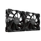 Ventoinha MARS GAMING MF-PROX2 DUAL FAN KIT, 2X120MM ULTRASILENT FDB BEARING, ANTIVIBRATION, BLACK - Mars Gaming MFPROX2