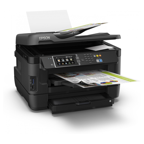 Epson WorkForce WF-7620DTWF, Jato de tinta, Impressão a cores, 4800 x 2400 DPI, A3, Impressão directa, Preto - Epson C11CC97302
