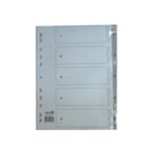 Separadores A4 Plastico Numerados (1 a 5) - Neutral 1721005