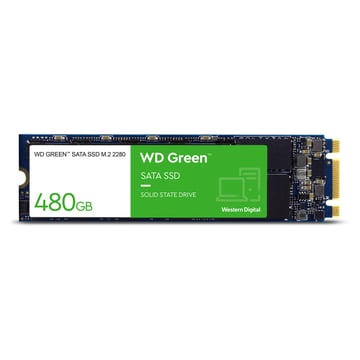 SSD M.2 2280 SATA WD 480GB Green - Western Digital WDS480G3G0B