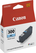 Canon PFI300 Cyan Photo Cartucho de Tinta Original - 4197C001/PFI300PC - Canon 4197C001