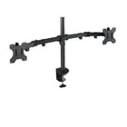 Suporte de monitor de braço articulado Tooq para 2 monitores 13"-32" - Gira e inclina - Gestão de cabos - Peso máximo 8kg x braço - VESA 100x100mm - Tooq DB1232TN-B