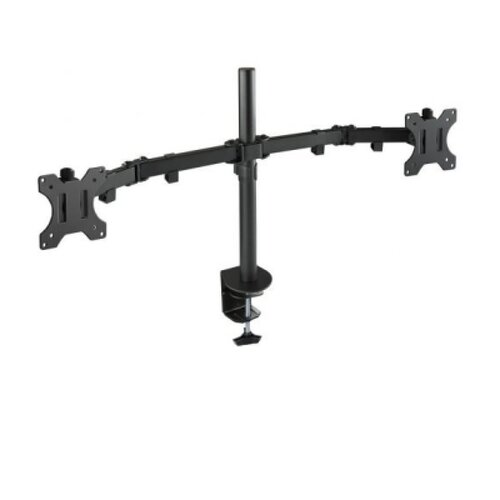 Suporte de monitor de braço articulado Tooq para 2 monitores 13"-32" - Gira e inclina - Gestão de cabos - Peso máximo 8kg x braço - VESA 100x100mm - Tooq DB1232TN-B