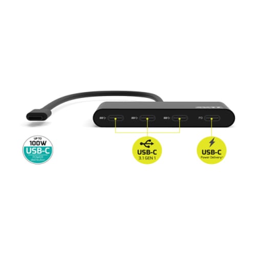 PORT HUB USB-C 3xPORTS USB-C + 1x USB-C POWER DELIVERY - Port 900147