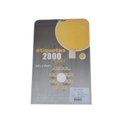 Etiquetas CD/DVD 117m Inkjet Metalizadas 10Fls 20un - Neutral 199Z19869