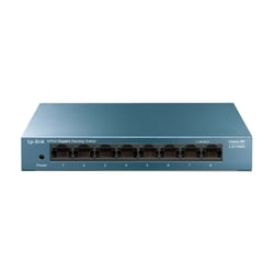 TP-Link Switch de secretária LiteWave de 8 portas Gigabit, com 8 portas Gigabit RJ45 e caixa de aço - TP-Link LS108G