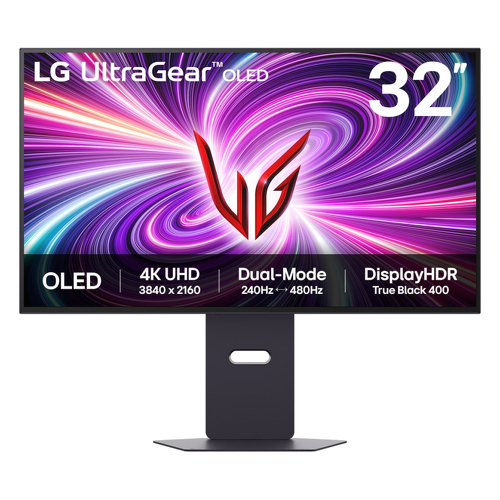 LG MONITOR OLED 32" (31.5) UHD 4K 0.03MS 240HZ HDMI DP USB COLUNAS HAS PIVOT - LG 32GS95UV-B