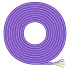 Cabo de Rede Aisens RJ45LSZH Cat.6 UTP Rígido AWG23 CCA (Liga) - 500m - Cor Púrpura - Aisens 236432