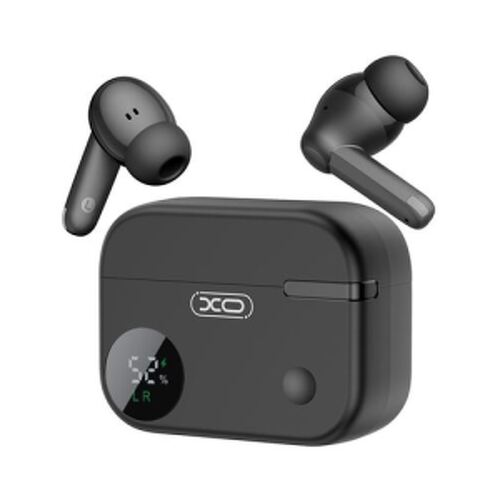 Auscultadores Bluetooth XO G34 5.4 - TWS - Cancelamento de ruído ENC+ANC - Caixa com ecrã LCD - Cor preta - XO XOG34BK