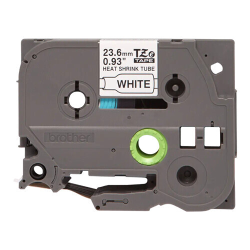 Fita tubo termo retrátil para cabos. Texto preto sobre fundo branco. Largura: 21mm. Comprimento: 1,5m. Cabo recomendado: 4,2mm 13,5mm - Brother HSE251E