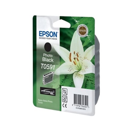 Tinteiro Epson T0591 Preto Foto C13T05914010 13ml - Epson C13T05914010